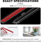 Ultra Clear Window Sill Protector - Scratch & Chew Proof Pet Guard for Dogs & Cats, Easy Install Transparent Ledge Cover, No Residue