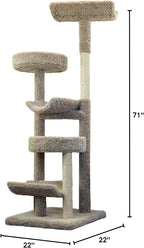 Tall Cat Tree Tower for Large Cats