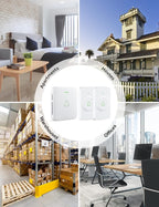 AVANTEK Wireless Door Bell, CW-21 Mini Waterproof Wireless Doorbell Operating at Over 1000 Feet, 2 Remote Buttons Can Have Different Tones, 52 Melodies, CD Quality Sound and LED Flash