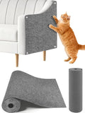 Cat Scratch Couch Furniture Protector, Adhesive Cat Scratch Pad Deterrent for Furniture, DIY Wall Climbing Cat Scratcher Couch Protector from Cat Claws Scratching Mat Indoor (LightGrey,39.3x15.8In)