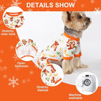 Dog Pajamas Pjs Summer Fall Dog Clothes for Small Dogs Girl Boy, Soft Stretchy Tiny Chihuahua Yorkie Puppy Clothes Doggie Onesies Cat Pet Jammies Outfit, Monkey, S
