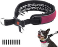 Martingale Collar for Dogs, Reflective No Pull Dog Collar for Large Medium Dogs, Adjustable Anti Pull Dog Collar for Training Walking, Heavy Duty Nylon Slip Collar with Buckle 2 Inch Wide M Wine Red