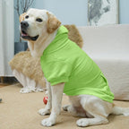 KOOLTAIL Dog Hoodie for Large Medium Small Dogs, Soft and Warm Pet Sweater with Leash Hole and Pocket Boy Girl, Puppy Fall Winter Jacket Clothes, French Pitbull Cold Weather Coat Sweatshirt,Green L