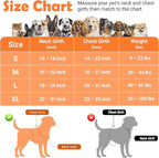 Funfox Dog Harness No Pull, Adjustable Pet Vest Harness, Super Soft Material with Vertical Handle Easy Control, Reflective Night Walking, 2 Leash Clips for Large Dogs, Orange, L