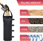 Extra Large Weights Sand Bags Set of 4 for Outdoor Dog Shelter, Heavy Duty Canopy Weight Bags(120LBS) for Pop up Canopy Tent (Without Sand), Black