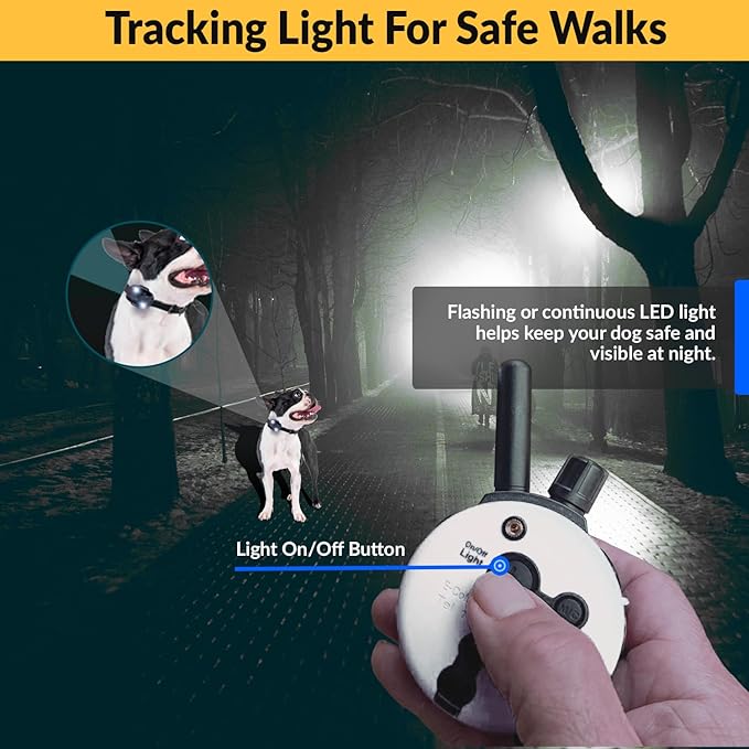 Educator 1/2 Mile Remote Dog Training System Plus E-Collar 101 Training DVD, Safe Humane Stimulation, Pavlovian Tone, Waterproof, Odorproof Biothane Collar, Night Light, Rechargeable, 2 Dog, Zen