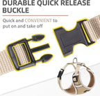PUPTECK Small Dog Harness and Leash Set, No Pull Adjustable Puppy Cat Harness, Reflective Soft Mesh Pet Vest Small Sized, Khaki, S