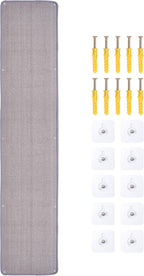 Natural Sisal Cat Scratcher Mat, Wall Scratcher Carpet, Cat Climbing Wall, Large Tall Scratching Post, Sofa Protector, Scratching Mat Pad for Indoor Cats (Gray, 78.7" Lx15.7 W, 1PC)