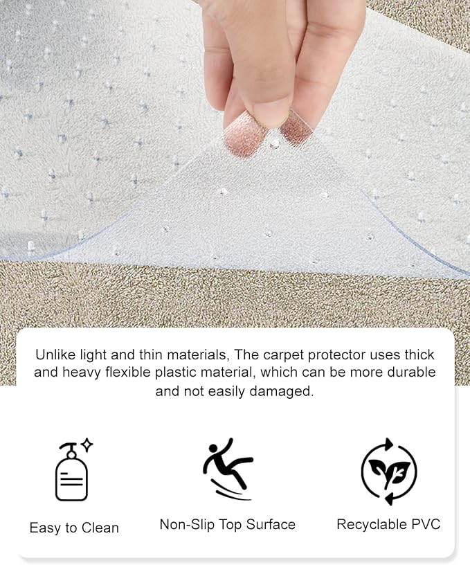 8.2Ft Cat Carpet Protector for Doorway, Under Door Carpet Protector Prevent Carpets Rugs from Scratching Tearing at Doorway