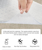 8.2Ft Cat Carpet Protector for Doorway, Under Door Carpet Protector Prevent Carpets Rugs from Scratching Tearing at Doorway