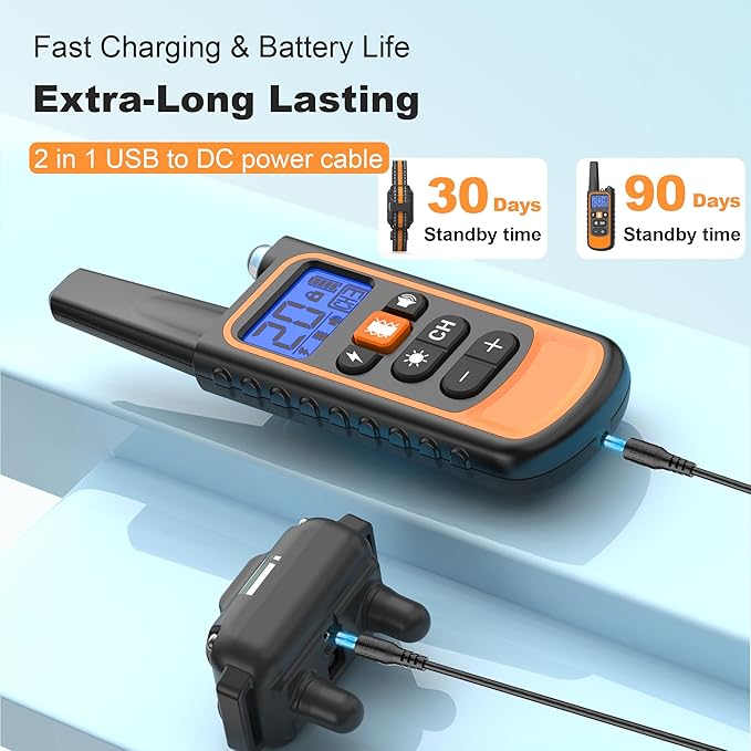 Dog Shock Collar with Remote,Dog Training Electric Collar 4200FT,IP67 Waterproof LED Light Electric Collar with Beep,Safe Shock,Vibration Modes for 8-120lbs Small Medium Large Dogs