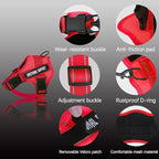 voopet Service Dog Harness, Emotional Support Pet Vest Harness, Reflective Breathable & Adjustable No Pull ESA Harness for Small Medium Large Dogs (with 4 PCS Removeable Tags),XX Small (Pack of 1)
