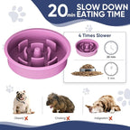 XIAZ Elevated Dog Bowls Large Breed Raised Dogs Bowl Stand Large/Medium Sized Dog Slow Feeder Dogs Bowls Food Water Stands 5 Heights Adjustable 9/11/12/14in Pet Feeder Dish Station