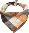 Bubblepup Plaid Dog Bandana - Cotton Dog Scarf for Small/Med/Large Dogs