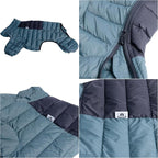 ArmyGreen Dog Coat - Reflective Warm Vest for Small, Medium, Large Dogs, Waterproof, Windproof, Zippered, Adjustable XXL