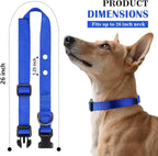 3/4 Inch Dog Shock Collar Replacement Strap with 2 Holes - Compatible with Most Brands of Ecollar Dog Fences and Training Collars, Blue