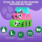 Pet N Pet 270 Counts Lavender Scented, Colorful Poop Bags for Dogs, 41% Plant Based & 59% PE Dog Poop Bags Rolls, Extra Thick Dog Waste Bag, Doggy Bag