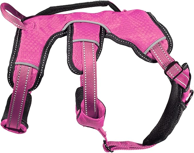 Tuff Pupper Escape Proof No Escape Dog Harness | 5 Point Adjustable Fit Harness for Dogs | Padded Dog Harnesses | Handle Dog Lift Harnesses
