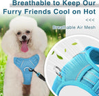 BARKBAY Dog Harness No Pull with ID Tag Pocket - Heavy Duty, Reflective, Easy Control for Large Dogs(Blue,XS)
