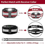 PaiPaitek Shock Collar Replacement Strap 2-Pack - Compatible with Jugbow, Bousnic, Slopehill 3/4 Inch Adjustable TPU Collar for Dogs | Waterproof & Reflective Design for Training, Walking