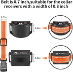 PaiPaitek Shock Collar Replacement Strap, 3/4 Inch, 2-Pack, Reflective Adjustable Dog Collar, 8-27 Inch Neck Size