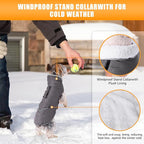 iBuddy Dog Winter Coat for Extra Small Dogs, Easy on XS Dog Snow Jacket Velcro Waterproof Pet Puffer Clothes with Harness Hole Adjustable Reflective Quilted Dog Cold Weather Vest for Boy 8-12 Pounds