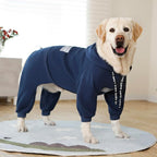 Dog Hoodies Winter Coat for Large Medium Dogs, Pullover 10 Legs Warm Coat Hooded Sweatshirt, Fleece Hoodie for Cold Weather (Dark Blue, 6X-Large)