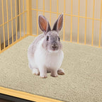 Rabbit Scratching Pad, Non-Woven Blanket with Back Adhesive, Rabbit Toys for Bunnies Boredom, Bunny Scratch Pad, Bunny Enrichment for Cage, Indoor, Living Room, Sofa （Brown）