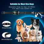 Dog Bark Collar - Rechargeable Smart Barking Collar, Anti Bark Training Collar with Adjustable Sensitivity Beep Vibration Shock, Bark Shock Collar for Large Medium Small Dogs (Black)