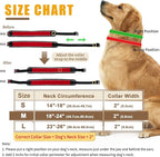 Martingale Collar for Dogs, Reflective No Pull Dog Collar for Large Medium Dogs, Adjustable Anti Pull Dog Collar with Buckle, Heavy Duty Nylon Slip Collar for Training Walking 1.8 Inch Wide M Red