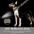 Martingale No Pull Dog Collar for Large Medium Small Dogs, Heavy Duty Nylon Reflective Adjustable Anti Pull Slip Collar with Buckle for Training Walking L Army Green