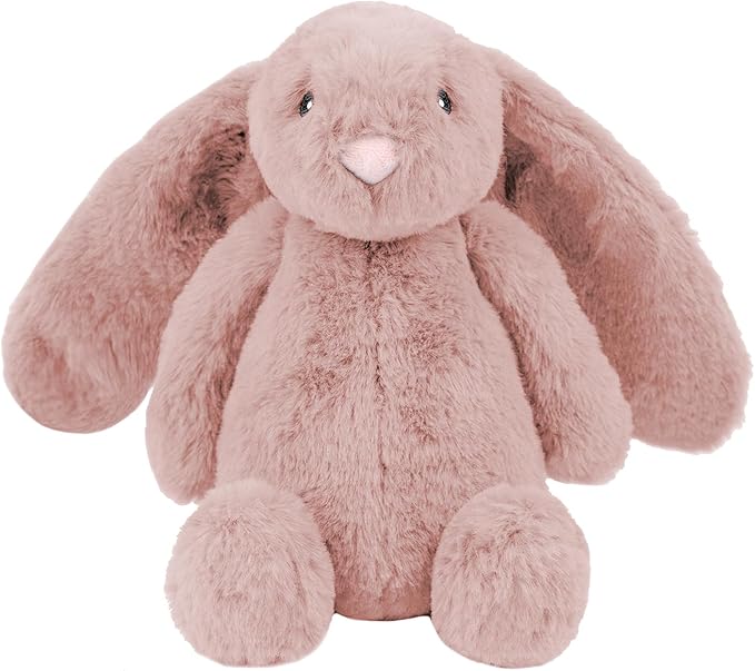 Best Pet Supplies Interactive Squeaky Dog Chew Toy, Ideal Dog Toys for Chewers, Small, Medium & Large Dogs, and Fetch Lovers - Bunny (Mauve), Medium