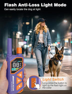 Dog Training Collar with Remote - 3300Ft & IP67 Waterproof Dog Training Collar with Beep Vibration Static & No Static Modes, Shock Collar for 5-120lbs Small Medium Large Dogs, Security Lock,Flashlight