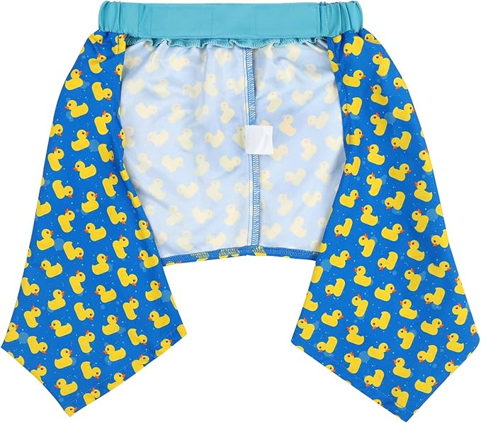 HDE Dog Swim Trunks Hawaiian Board Shorts Beach Pool Swimsuit for XS to XXL Dogs Rubber Ducks - XS