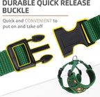 PUPTECK Christmas Small Dog Harness and Leash Set, No Pull Adjustable Puppy Cat Harness, Reflective Soft Mesh Pet Vest Small Sized, Santa Claus, S