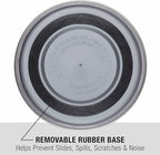 Loving Pets Bella Dog Bowls- Stainless Steel Dog & Cat Bowls - Spill Proof Dog Food Bowl, Cat Bowl, Puppy Essentials & Pet Supplies Great for Home & Travel (Large 35-65 lbs, Blueberry)