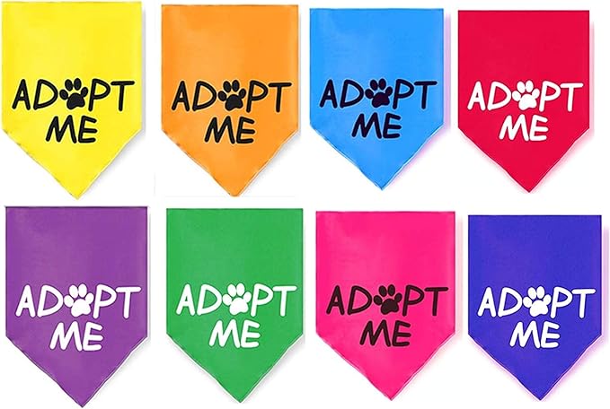 8 Pack Adopt Me Bandanas for Dogs
