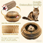 Modern Cat Scratcher - Reversible Cardboard Scratcher for Cats, Kitty kurlz cat Toy & Twisty Paws cat Toy, Fun Toys for Bored Indoor Cats