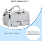 Cat, Dog Carrier for Pets up to 15 lbs, Soft-Sided Collapsible Pet Carrier with Upgraded Sturdy Base, Privacy Curtain and 2 Storage Bags, Cat Bag for Medium Cats and Small Dogs