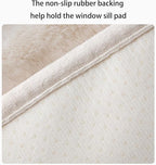Soft Cat Dog Window Sill Pet Pad Perch,Fluffy Windowsill Dog Pet Mat Pillow Seat Bed, Cat Dog Cushion for Window Sill Mat (Gray, 12"x24")