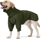 Warm Coat With Double Zipper, Winter Clothes for Small Medium Large Dogs, Turtleneck Puffer Jacket, Two Legs Cold Weather Coats, Wind & Waterproof Winter Jacket