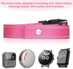 Collar Replacement Strap, Reflective Pet Safe Collars Replacement, Ecollar Replacements Strap for Bark Collar Small Dogs Training, Pink