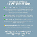 The Cat Ladies Scratching Poster - Wall Scratcher Pads - Scratch Mat Art Print for Indoor Cats - Furniture, Couch, and Carpet Protector - Wall Mounted or Floor Sisal Scratchers