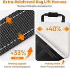 LOOBANI Dog Sling for Large Dogs Hind Leg Support, Portable Dog Lift Harness for Back Legs, Comfortable Leg Support Assistance for Elderly Dogs with Hip, ACL Brace, Senior, Injured