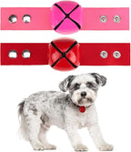 SCENEREAL Large Bell for Dog Collar, 2 Pack 1.5" Extra Loud Collar Bells for Cats and Dogs Training, Hiking, Walking, Hunting, Pet Tracker, Pet Bell for Save Wildlife and Birds Red | Pink