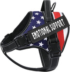 voopet Emotional Support Dog Harness, Professional Service Dog Vest Harness for Small Medium Large Dogs, Reflective Breathable and Adjustable No Pull/Choke ESA Essential Harness