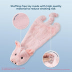 Best Pet Supplies Squeaky Dog Toys with Soft Durable Fabric for Small, Medium and Large Pets Interactive Toy for Indoor Play, Supports Active Biting and Play - Pig, Large