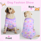 Glittme 2PACK Dog Pajamas Soft Dogs Clothes for Small Medium Dogs Elastic Cats Apparel Breathable Dog Pjs for Puppy