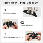 Joytale Small Dog Harness, Breathable Mesh Step-in Vest, Reflective Soft Padded Harnesses for Cats and Puppies Dogs, Black, XXXS