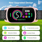 Bark Collar, 2 Pack Dog Bark Collar for Large Medium Small Dogs, Rechargeable Dog Bark Deterrent Devices, Smart Training Collar with Beep Vibration 5 Sensitivity, Anti Barking Device for Dogs (Pink)
